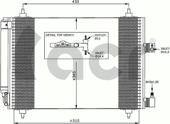 ACR 300633 - Condensatore, Climatizzatore autozon.pro