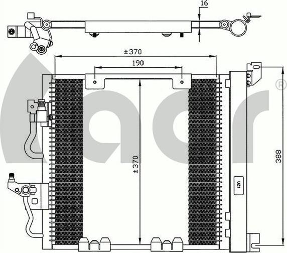 ACR 300620 - Condensatore, Climatizzatore autozon.pro