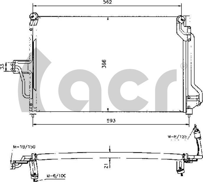 ACR 300011 - Condensatore, Climatizzatore autozon.pro