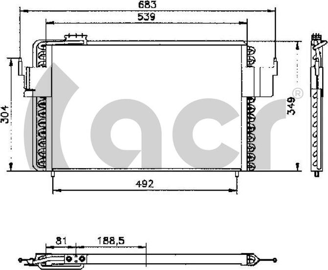 ACR 300165 - Condensatore, Climatizzatore autozon.pro