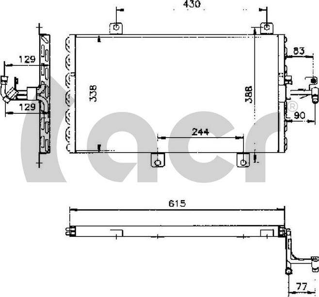 ACR 300166 - Condensatore, Climatizzatore autozon.pro