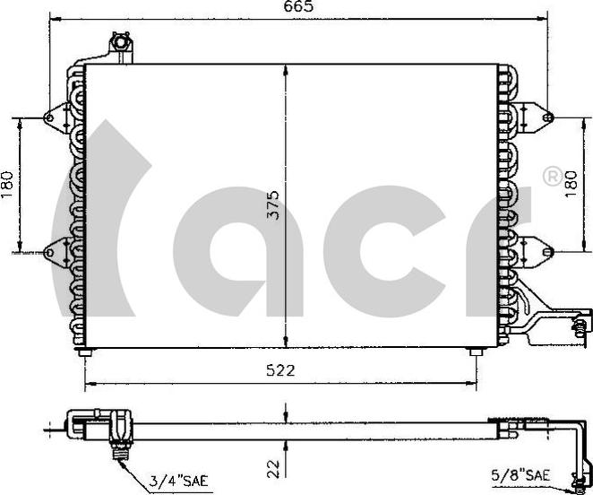 ACR 300112 - Condensatore, Climatizzatore autozon.pro