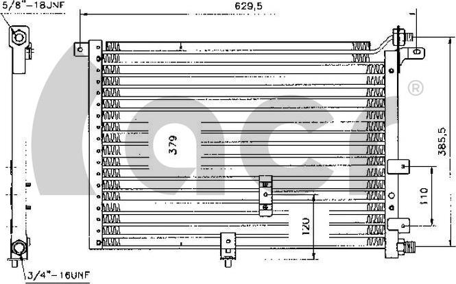 ACR 300135 - Condensatore, Climatizzatore autozon.pro