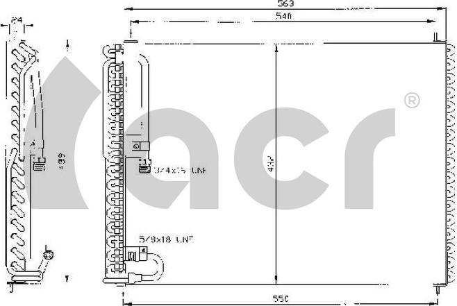 ACR 300314 - Condensatore, Climatizzatore autozon.pro