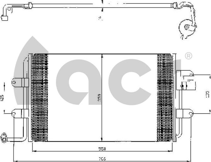 ACR 300332 - Condensatore, Climatizzatore autozon.pro