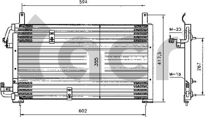 ACR 300246 - Condensatore, Climatizzatore autozon.pro