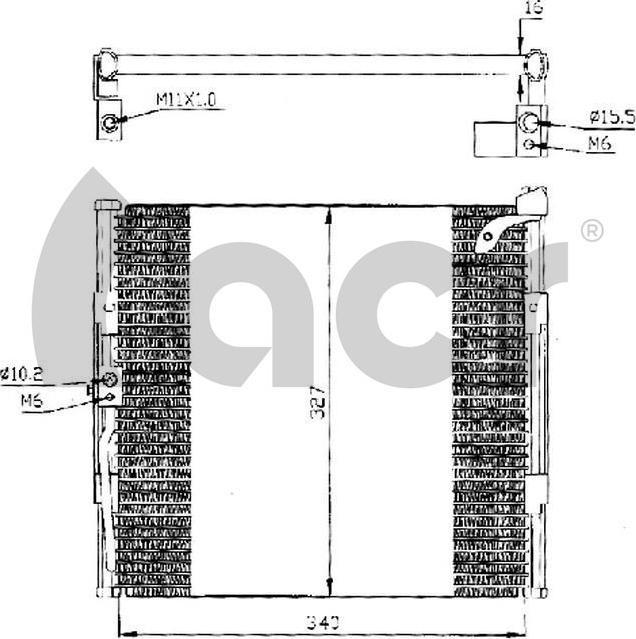 ACR 300206 - Condensatore, Climatizzatore autozon.pro