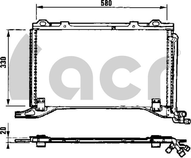 ACR 300287 - Condensatore, Climatizzatore autozon.pro