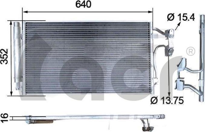 ACR 300715 - Condensatore, Climatizzatore autozon.pro