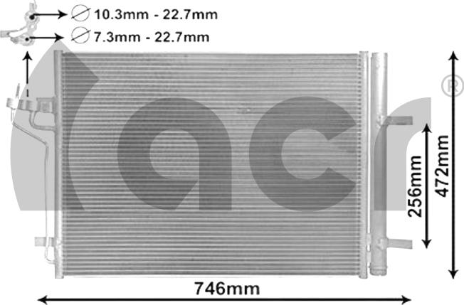 ACR 300779 - Condensatore, Climatizzatore autozon.pro