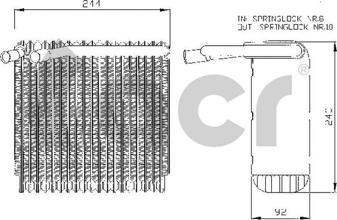 ACR 310009 - Evaporatore, Climatizzatore autozon.pro