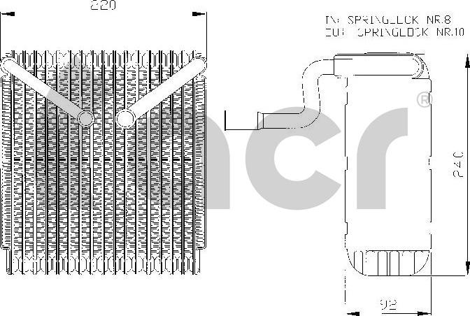 ACR 310004 - Evaporatore, Climatizzatore autozon.pro