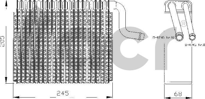 ACR 310019 - Evaporatore, Climatizzatore autozon.pro