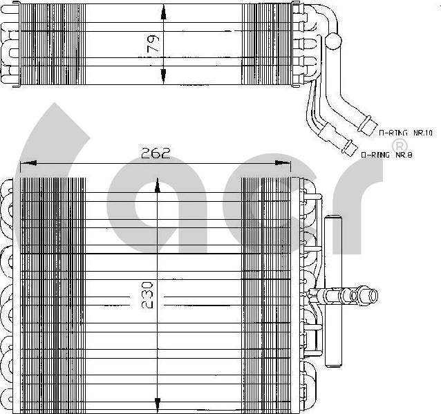 ACR 310038 - Evaporatore, Climatizzatore autozon.pro