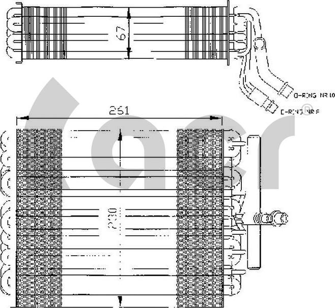 ACR 310037 - Evaporatore, Climatizzatore autozon.pro