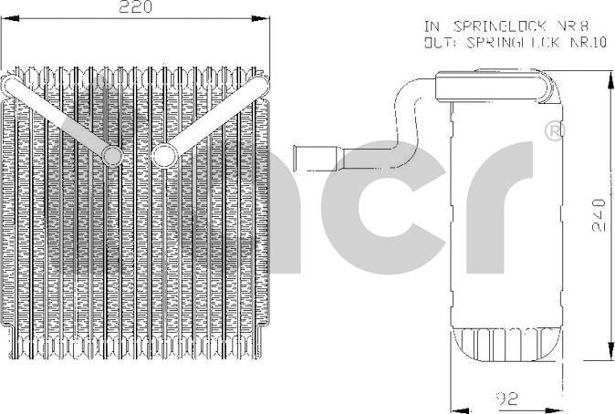 ACR 310028 - Evaporatore, Climatizzatore autozon.pro