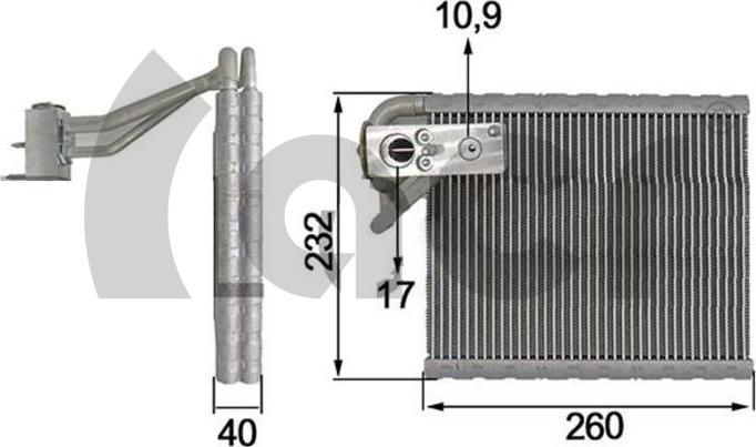 ACR 310195 - Evaporatore, Climatizzatore autozon.pro