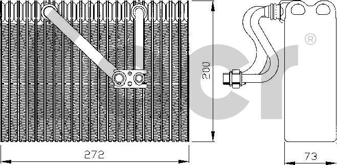 ACR 310145 - Evaporatore, Climatizzatore autozon.pro