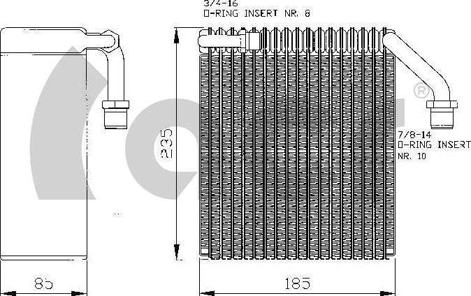 ACR 310150 - Evaporatore, Climatizzatore autozon.pro