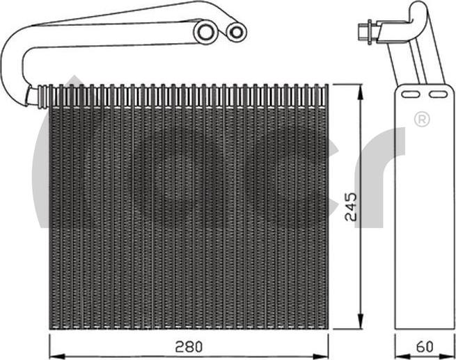 ACR 310165 - Evaporatore, Climatizzatore autozon.pro