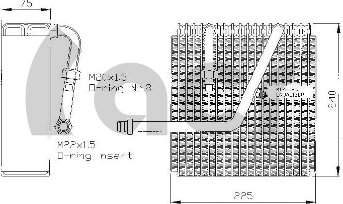 ACR 310114 - Evaporatore, Climatizzatore autozon.pro