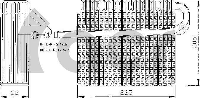 ACR 310116 - Evaporatore, Climatizzatore autozon.pro