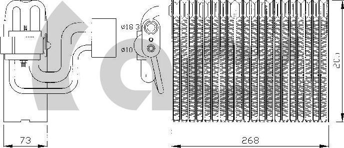 ACR 310129 - Evaporatore, Climatizzatore autozon.pro