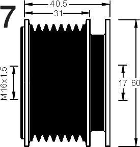 AD Kühner 885090 - Puleggia cinghia, Alternatore autozon.pro