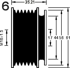 AD Kühner 885092M - Puleggia cinghia, Alternatore autozon.pro