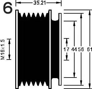 AD Kühner 885092 - Puleggia cinghia, Alternatore autozon.pro