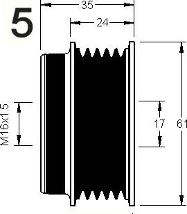 AD Kühner 885009 - Puleggia cinghia, Alternatore autozon.pro