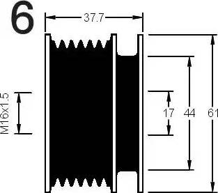 AD Kühner 885001 - Puleggia cinghia, Alternatore autozon.pro