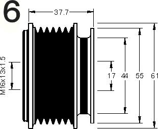 AD Kühner 885003 - Puleggia cinghia, Alternatore autozon.pro