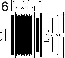 AD Kühner 885011M - Puleggia cinghia, Alternatore autozon.pro