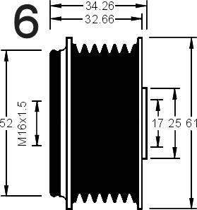 AD Kühner 885013M - Puleggia cinghia, Alternatore autozon.pro