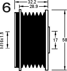 AD Kühner 885080M - Puleggia cinghia, Alternatore autozon.pro