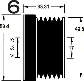 AD Kühner 885083 - Puleggia cinghia, Alternatore autozon.pro