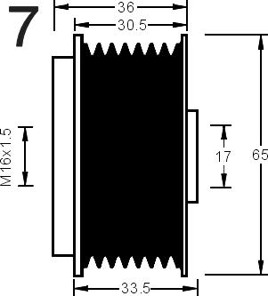 AD Kühner 885033 - Puleggia cinghia, Alternatore autozon.pro