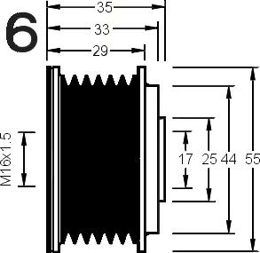 AD Kühner 885021 - Puleggia cinghia, Alternatore autozon.pro