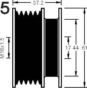 AD Kühner 885023 - Puleggia cinghia, Alternatore autozon.pro