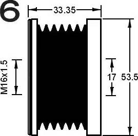 AD Kühner 885070 - Puleggia cinghia, Alternatore autozon.pro