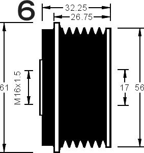 AD Kühner 885101 - Puleggia cinghia, Alternatore autozon.pro