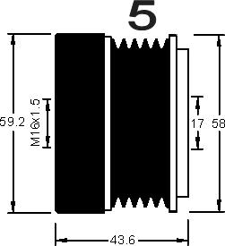 AD Kühner 885110 - Puleggia cinghia, Alternatore autozon.pro