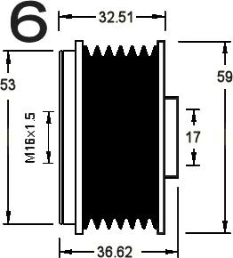 AD Kühner 885359 - Puleggia cinghia, Alternatore autozon.pro