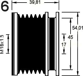 AD Kühner 885366 - Puleggia cinghia, Alternatore autozon.pro