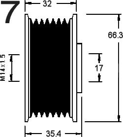 AD Kühner 885302 - Puleggia cinghia, Alternatore autozon.pro