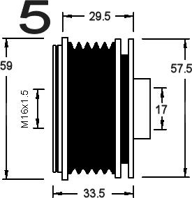 AD Kühner 885379 - Puleggia cinghia, Alternatore autozon.pro