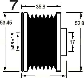 AD Kühner 885376M - Puleggia cinghia, Alternatore autozon.pro