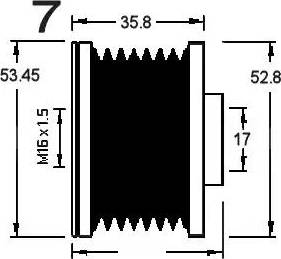 AD Kühner 885376 - Puleggia cinghia, Alternatore autozon.pro