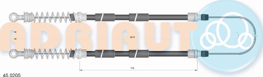 Adriauto 45.0205 - Cavo comando, Freno stazionamento autozon.pro